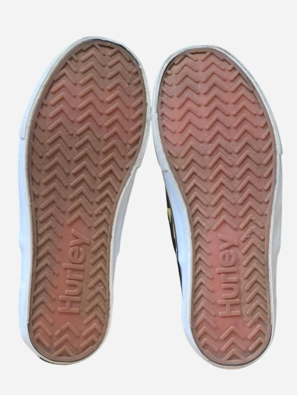 Hurley Kids Slip-On Checkerboard Sneakers in Gradient Green-Orange